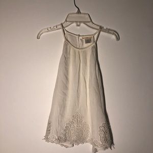 Women’s white lace tank top size small